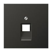 JUNG LS 990 Антрацит Накладка 1-ой наклонной ТЛФ/комп розетки