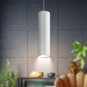 Светильник подвесной PL1 GU10 WH 300 ЭРА , D80*300мм, белый