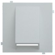 Лицевая панель для вывода кабеля серебро