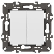 ЭРА 14-1106-01 Elegance Белый Переключатель 2-кл