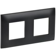 IEK SKANDY Черный Рамка 2-ая SK-F02Bl.