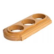 Рамка 3-местная дерево «Элегант», бук натуральный