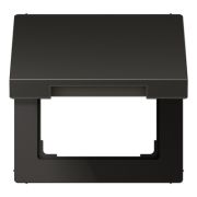 JUNG Крышка откидная для штепсельных розеток с платой 50×50 мм антрацит