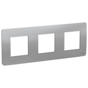 Schneider Electric Unica Studio Алюминий Рамка 3-ная