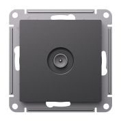 Systeme Electric AtlasDesign Базальт Розетка TV проходная 4DB, механизм