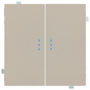 Клавиши для двухклавишного перекрестного выключателя с подсветкой латте