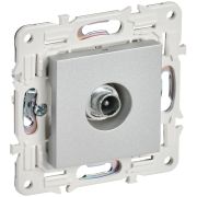 IEK SKANDY Серебряный Розетка TV проходная SK-A17S.
