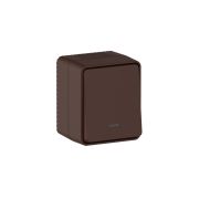 AtlasDesign Profi54 Наруж Коричневый Выключатель 1-клавишный с подсветкой 10 АХ