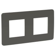 Schneider Electric Unica Studio Дымчато-серая/Белая Рамка 2-ная