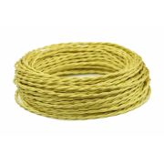 Провод ретро витой ПРВ 3х1,5 песочное золото