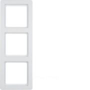 Рамкa, Q.1, 3-местная, цвет: полярная белизна, с эффектом бархата