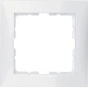 Рамкa S.1, 1-местная, цвет: полярная белизна, глянцевый