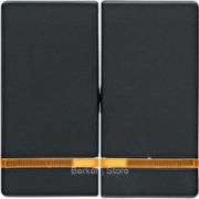 Клавиша 2-ая с оранжевой линзой, Q.1/Q.3/Q7, цвет: антрацитовый, бархатный лак