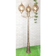 Светильник трехрожковый на столбе Sirius F/3 черное золото