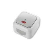 VIKO Palmiye Переключатель 1-клавишный с подсветкой IP54 серый 90555563