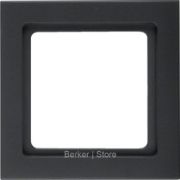 Рамкa, Q.3, 1-местная, цвет: антрацитовый, бархатный лак
