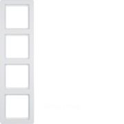 Рамкa, Q.1, 4-местная, цвет: полярная белизна, с эффектом бархата