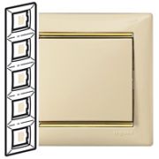 Legrand Valena Крем/Золото Рамка 5-ая вертикал. 774159