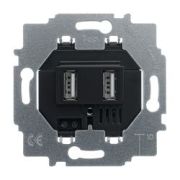 Устройство зарядное 6472 ABB BJE U-500-101, два USB разъема, 3000 мА (2x1500 мА)  6472 U-500-101