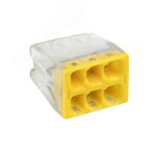 Строительно-монтажная клемма СМК 2273-246 (с пастой) 6 отверстий 0,5-2.5мм2