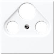 JUNG A 500 Накладка TV-SAT-FM Розетки белая A561PLSATWW