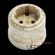 Розетка керамическая ретро мрамор EDISEL Verona, 16А