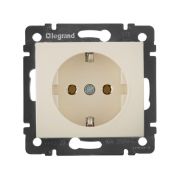 Розетка 1-м СП Valena 16А IP20 с заземл. на винтах механизм сл. кость IEK 774320