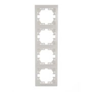 Рамка 4-м Mira вертикал. бел. LEZARD 701-0200-154