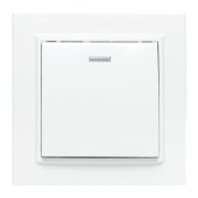 Выключатель 1-кл. СП Минск 10А IP20 с индикатором бел. Basic EKF ERV10-121-10