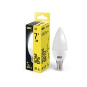 Лампа светодиодная C35 7Вт свеча 3000К E14 230В IEK LLE-C35-7-230-30-E14