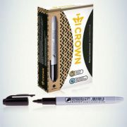 Маркер перманентный «Multi Marker Slim» 2мм пулевидный черн. Crown Б0048243