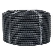 Труба гофрированная d16мм с протяжкой безгалоген. трудногорючая (FRHF) черн. (уп.100м) Plast EKF FRHF-16