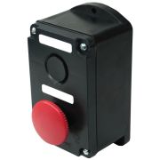 Пост управления ПКЕ 222-2 У2 10А 660В 2 элемента черн. цилиндр и красн. гриб накладной IP54 Электротехник ET519077
